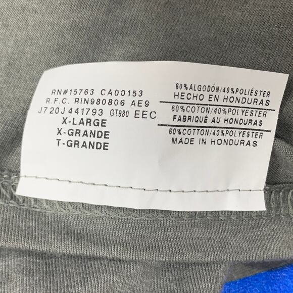 New York Islanders Hockey NHL Mens XL Hanes Short Sleeve PolyCotton Tee Shirt - Picture 4 of 4